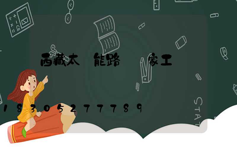 西藏太陽能路燈廠家工廠