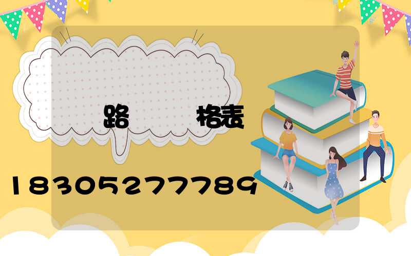 路燈桿價格表