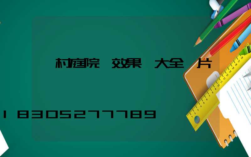 農村庭院墻效果圖大全圖片
