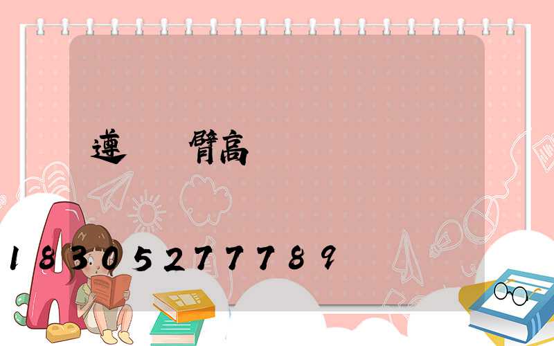 遵義單臂高桿燈