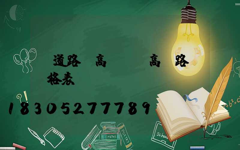鐵道路燈高桿燈(高桿路燈價格表)