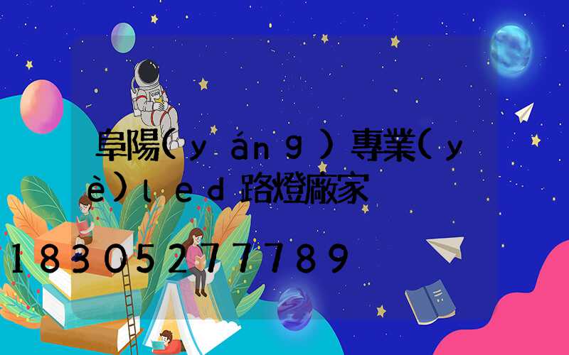 阜陽(yáng)專業(yè)led路燈廠家
