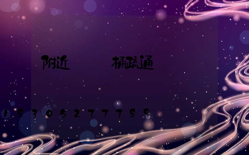 附近專業馬桶疏通電話