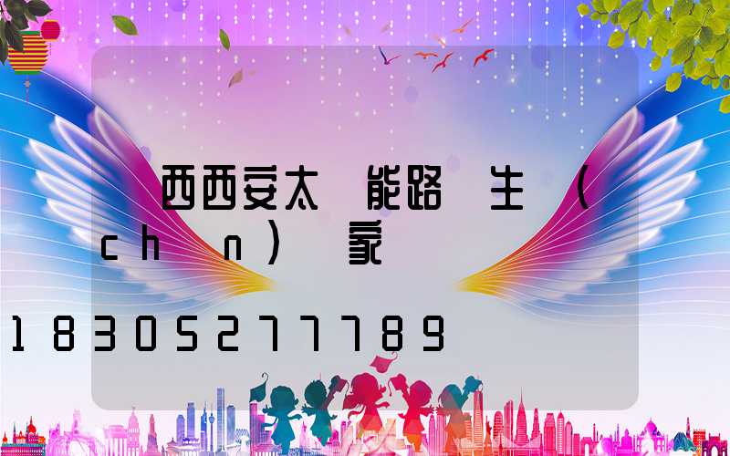 陜西西安太陽能路燈生產(chǎn)廠家