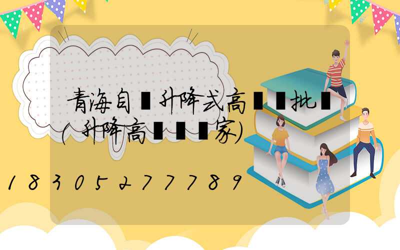 青海自動升降式高桿燈批發(升降高桿燈廠家)