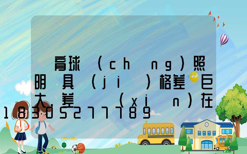 體育球場(chǎng)照明燈具價(jià)格差別巨大，差異體現(xiàn)在哪些方面？