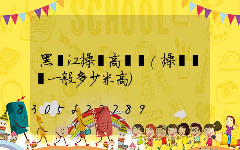 黑龍江操場高桿燈(操場燈桿一般多少米高)
