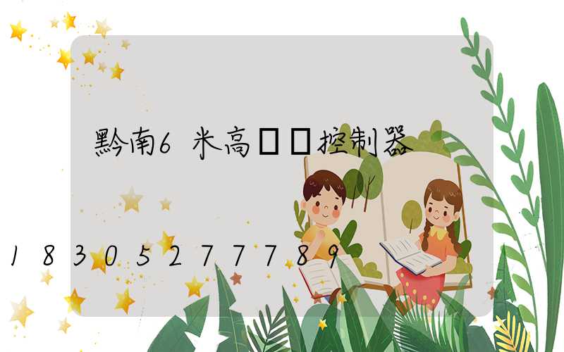 黔南6米高桿燈控制器